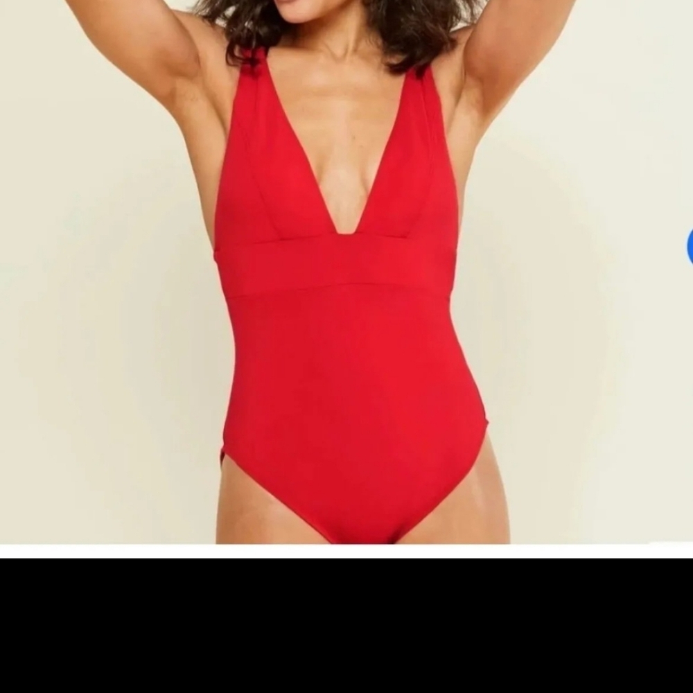 Andie’s Swim Sardinia NWT Size SMALL TALL Long Torso Red